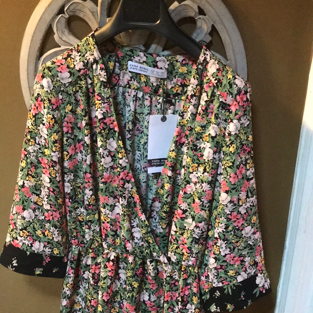 NWT ✨✨ZARA Floral Duster Kimono - Picture 4 of 6